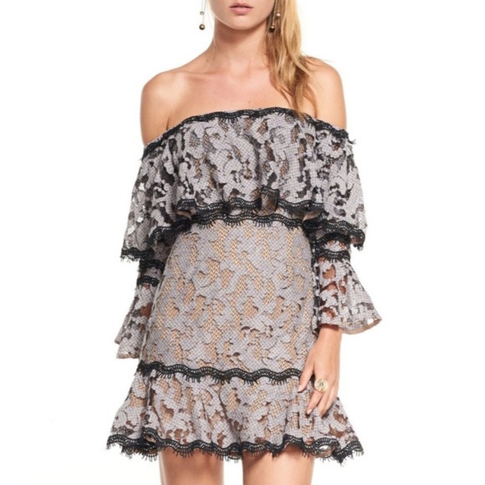 Talulah Lace Embroidered Coctail Dress Size XS